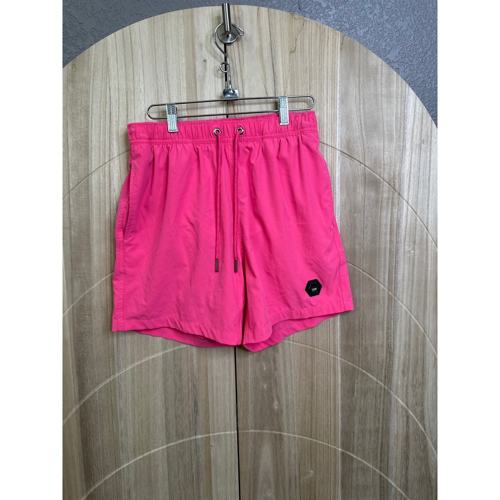 Bertigo Mens Neon Hot Pink Swim Trunks Board Shorts size large